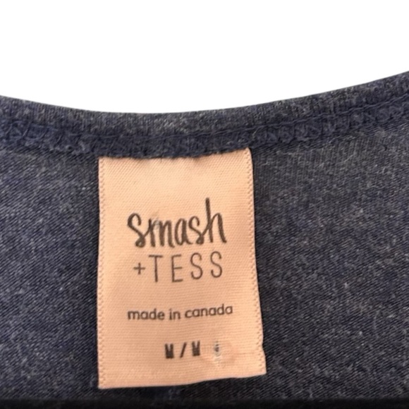 Smash + Tess Saturday Romper- Blue Sleeveless Romper- Size Medium - Picture 6 of 10